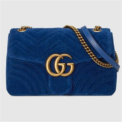 gucci velvet backpack blue|gucci marmont velvet handbag.